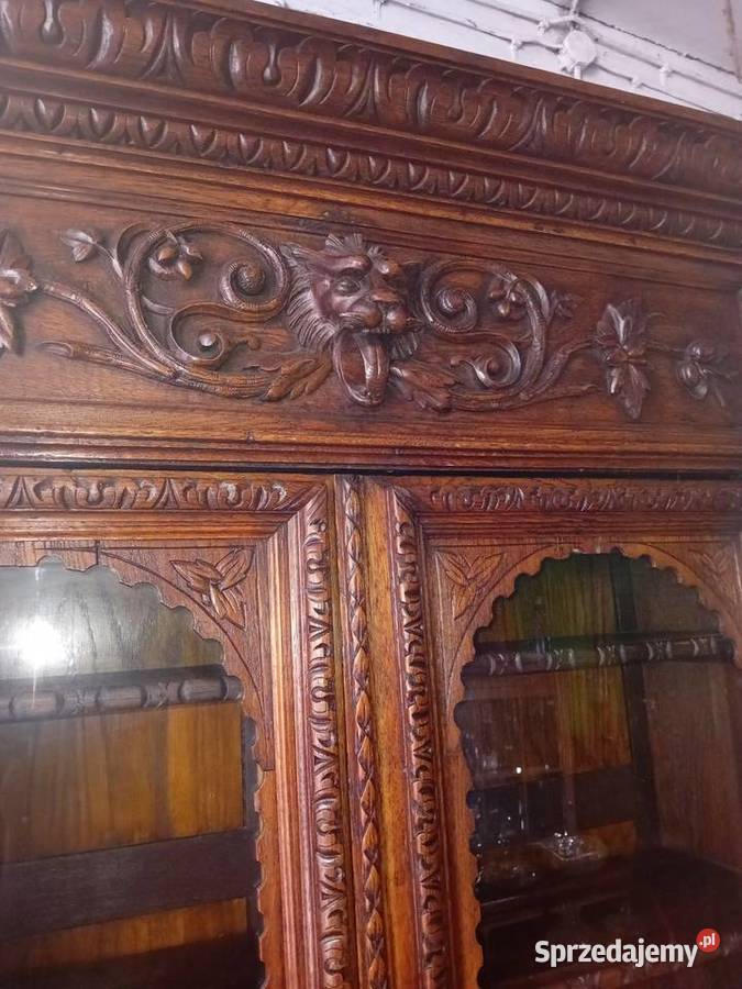 Kredens mysliwski Kredensy i witryny