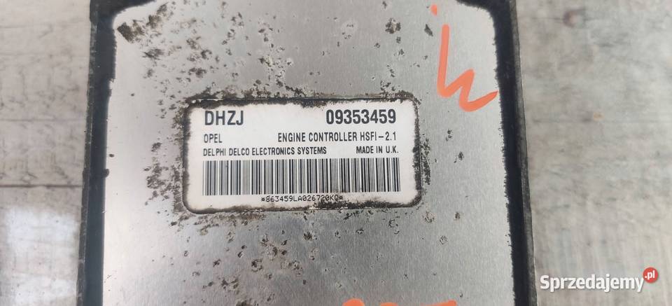 OPEL ASTRA G 2000 KOMPUTER STEROWNIK ECU SILNIKA Czujniki i sterowniki śląskie Gliwice