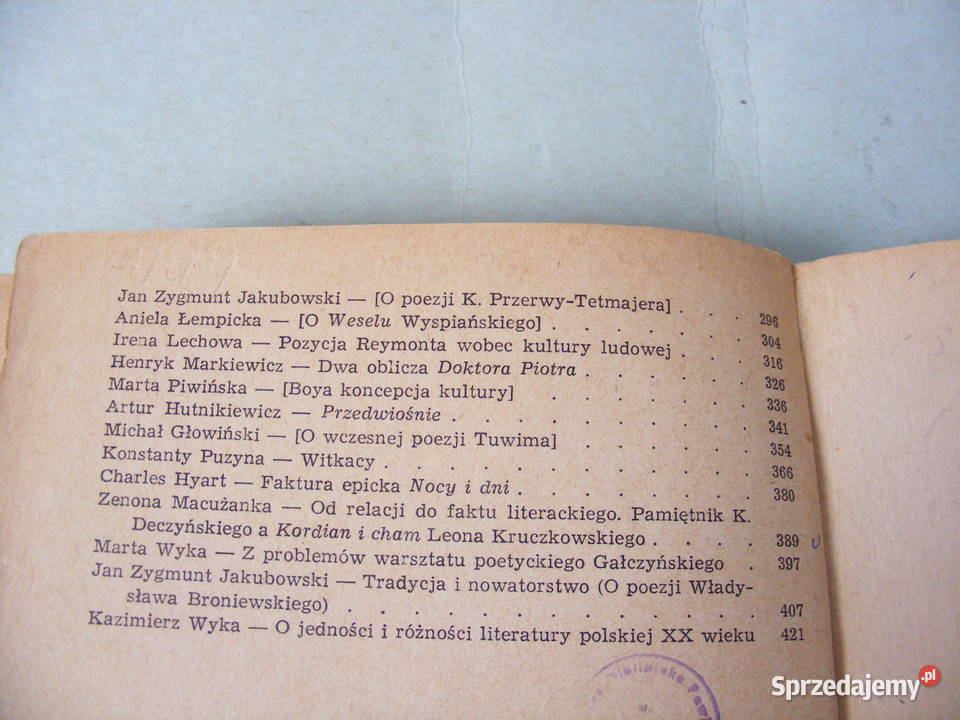 O literaturze polskiej Historia literatury Książki naukowe i popularnonaukowe