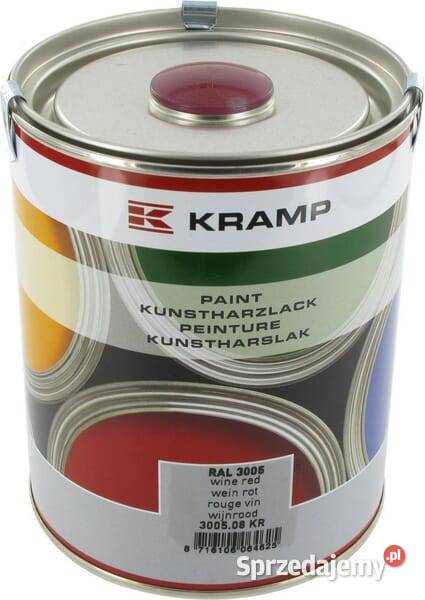 Lakier do maszyn RAL 3005 bordowy średni 1 l Kamionna sprzedam