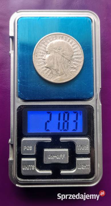 Moneta II RP 10 1932 GŁOWA KOBIETY bzm Srebro Pruszków