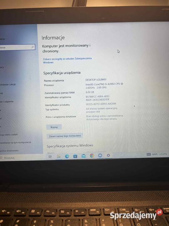 Laptop Lenovo Ideapad 10015ibd i54288U Geforce podkarpackie Mielec