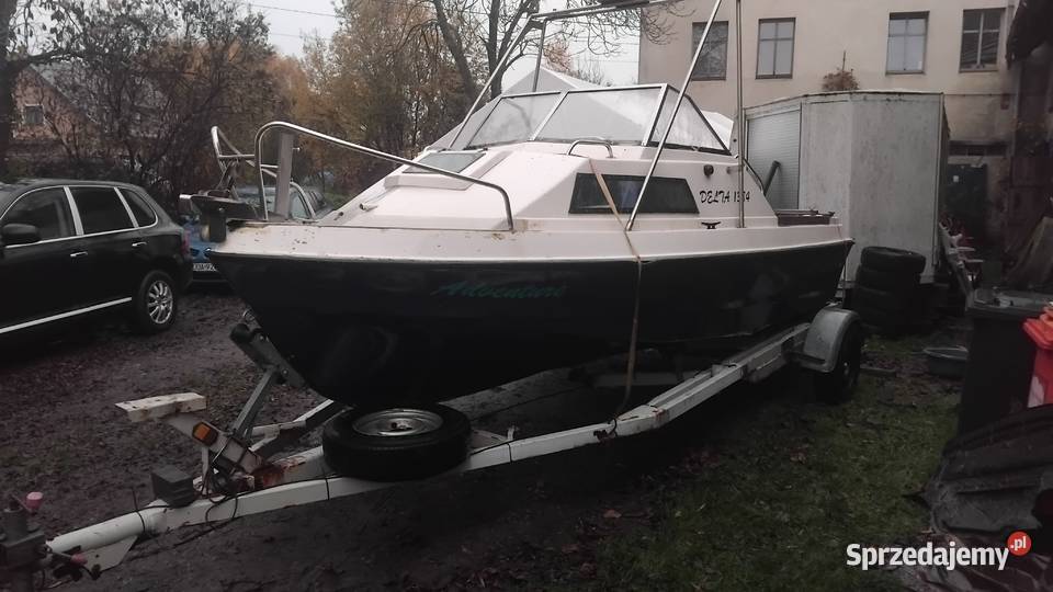 Łódź motorową z przyczepą Łodzie i motorówki dolnośląskie Oława sprzedam