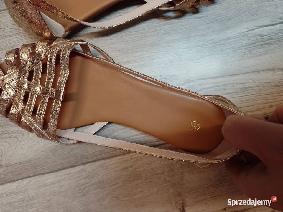 41 Gold Rose Złote baleriny wieczorowe na małopolskie Kraków