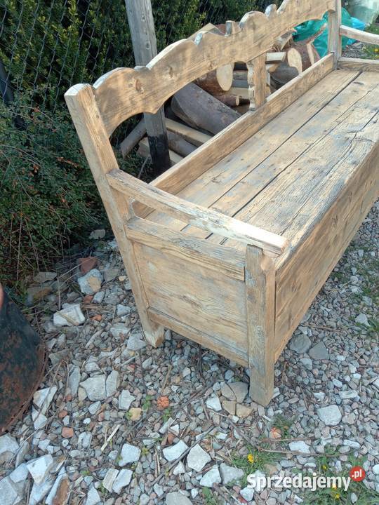 Wiejska ława orginal Gdów