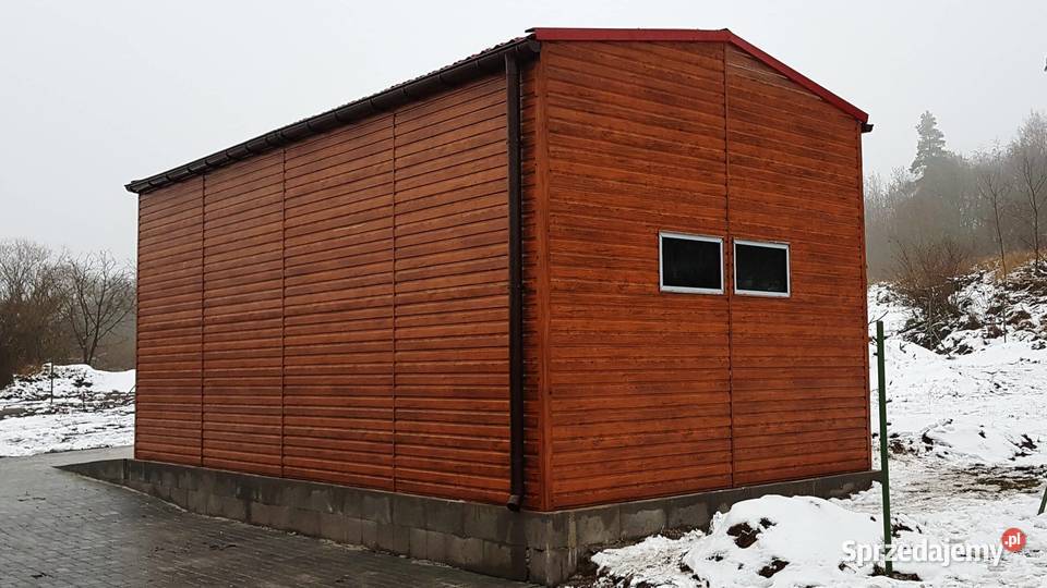 Blaszana montowana hala 4x8m złoty dąb jasny Kraków sprzedam