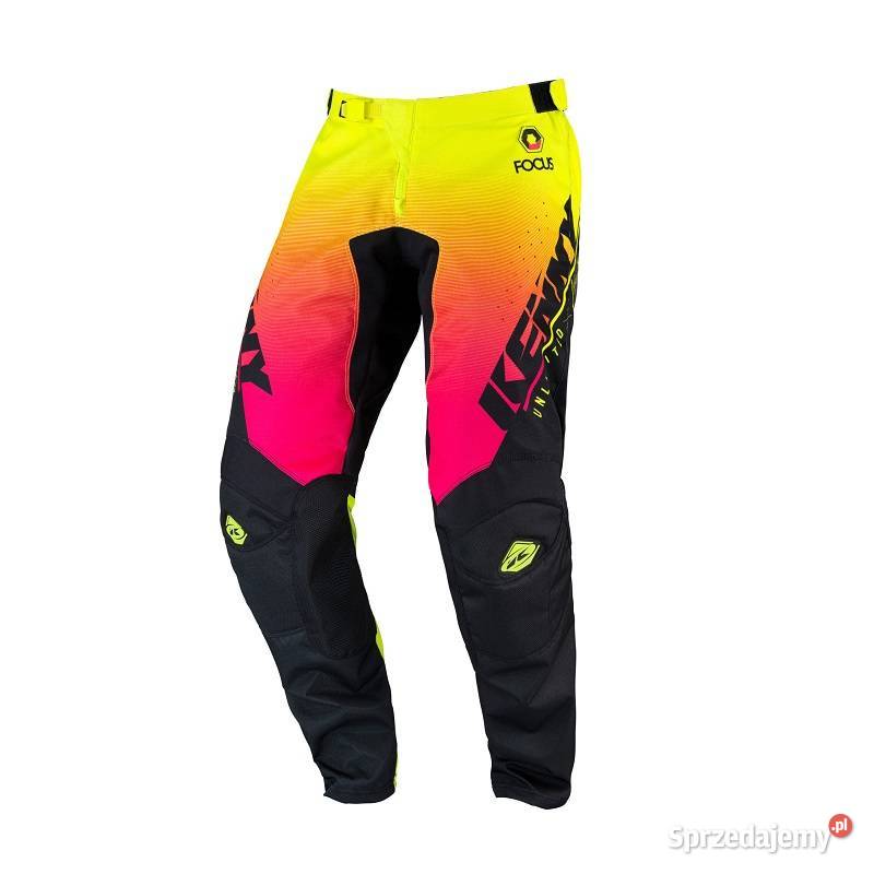 STRÓJ KENNY TRACK FOCUS 2022 CROSS ENDURO NEON spodnie Mrągowo