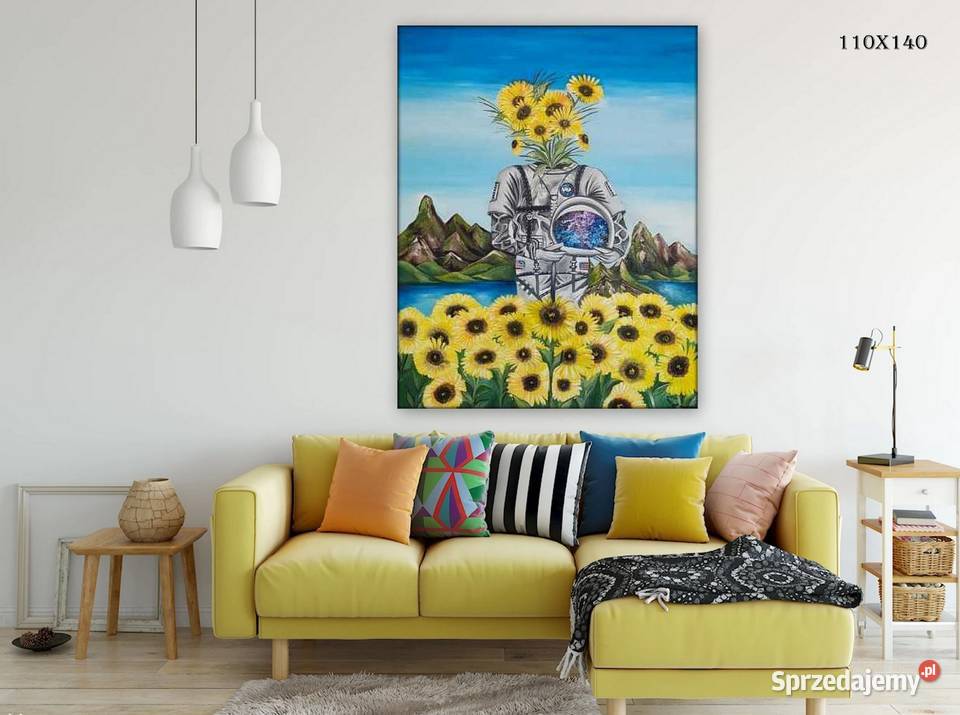 Obraz olejny słoneczniki Obrazki i obrazy Brzeszcze sprzedam