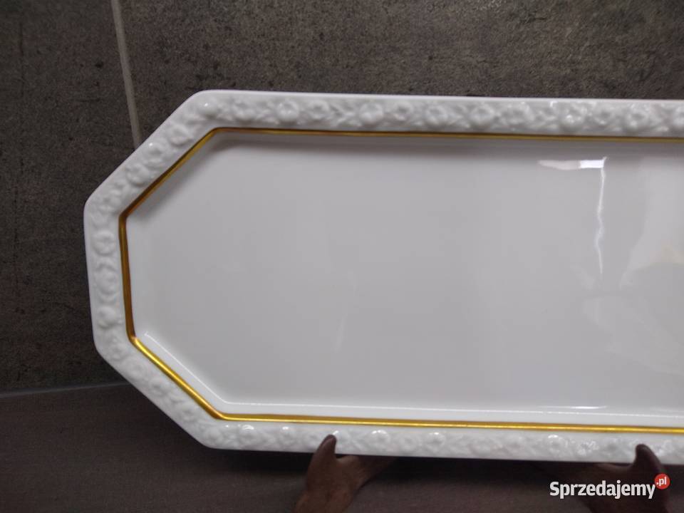 Półmisek królewski Rosenthal Maria Goldlinie Porcelana i szkło Kalisz