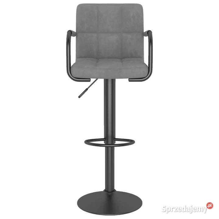 Hoker jasnoszary obity aksamitem WM334648 Warszawa