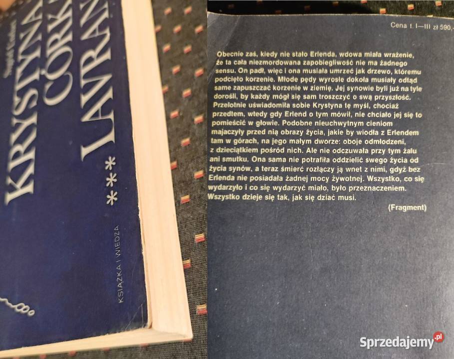 Krystyna córka Lavransa Sigrid Undset tom 23 świętokrzyskie Kielce
