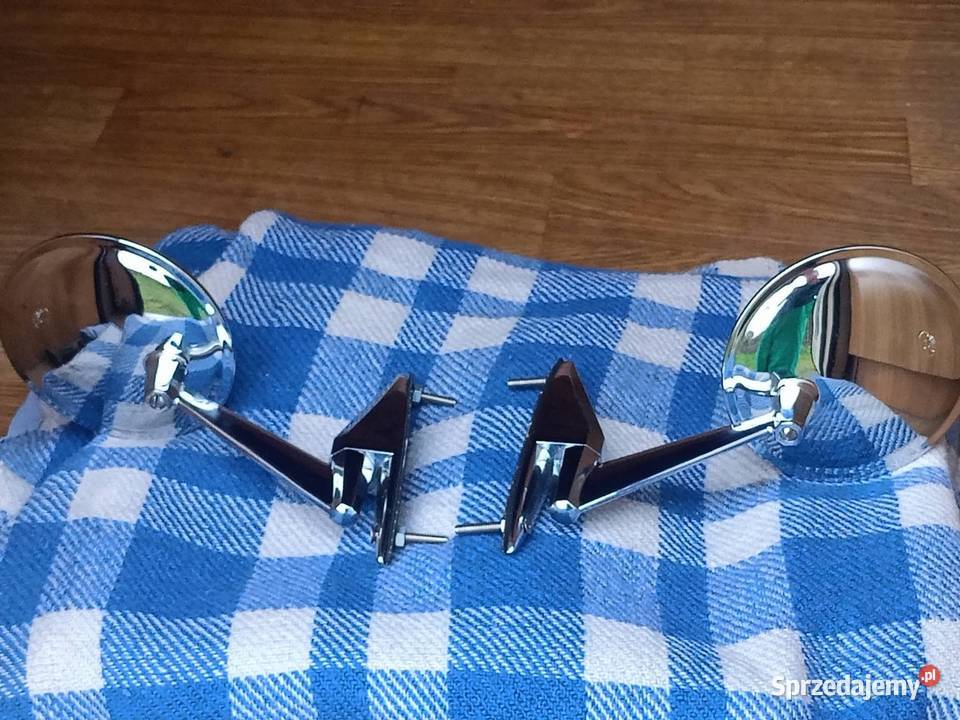 Lusterka chromowane klasyk zabytek retro Świerczów sprzedam
