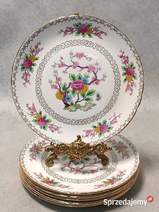 Tuscan Zestaw Talerzy Rajskie Egzotyczne Kwiaty Porcelana i szkło podlaskie