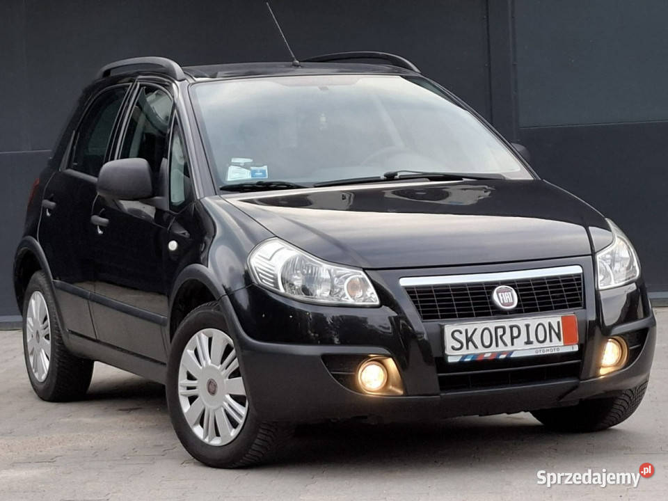 Fiat Sedici 4x4 16benz ŁADNE czarny Olsztyn