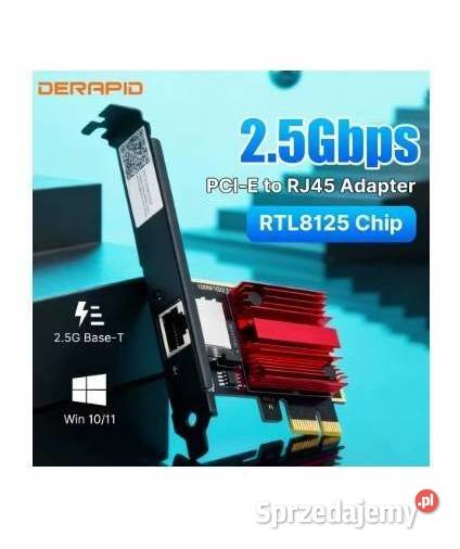 Karta sieciowa 25G PICE na RJ45 NOWA Piekary Śląskie