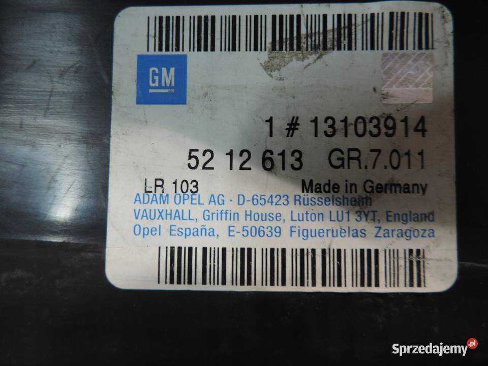 OPEL VECTRA C 19 CDTI KIEROWNICA POWIETRZA NOWA