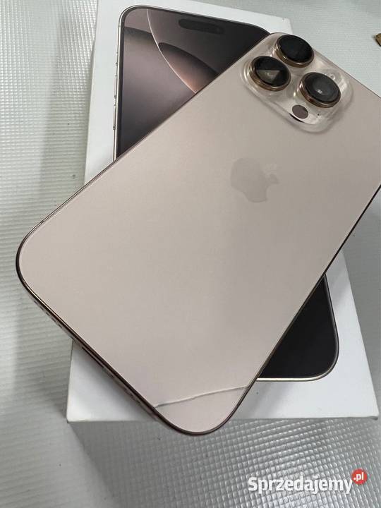 iPhone 16 pro piaskowy