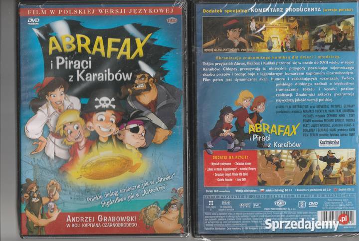 Abrafax i Piraci z Karaibów Andrzej Grabowski DVD Pruszków