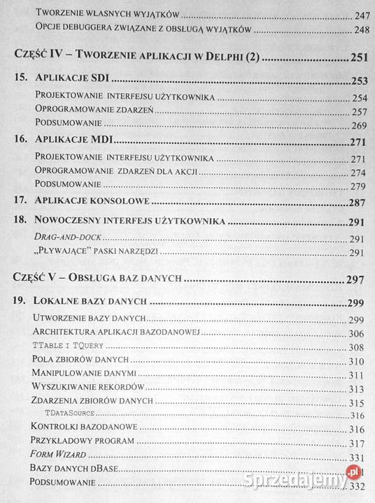 Programowanie w Delphi 50 Andrzej Pasławski Chełm