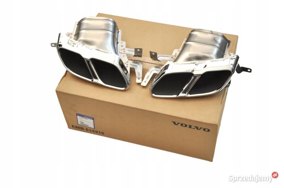 VOLVO S90 V90 koncowki wydechu dzielone komplet
