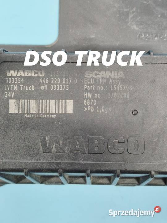 Sterownik Ciśnienia ECU SCANIA 1545798 WABCO