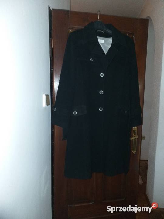 Płaszcz czarny wełniany Wrocław