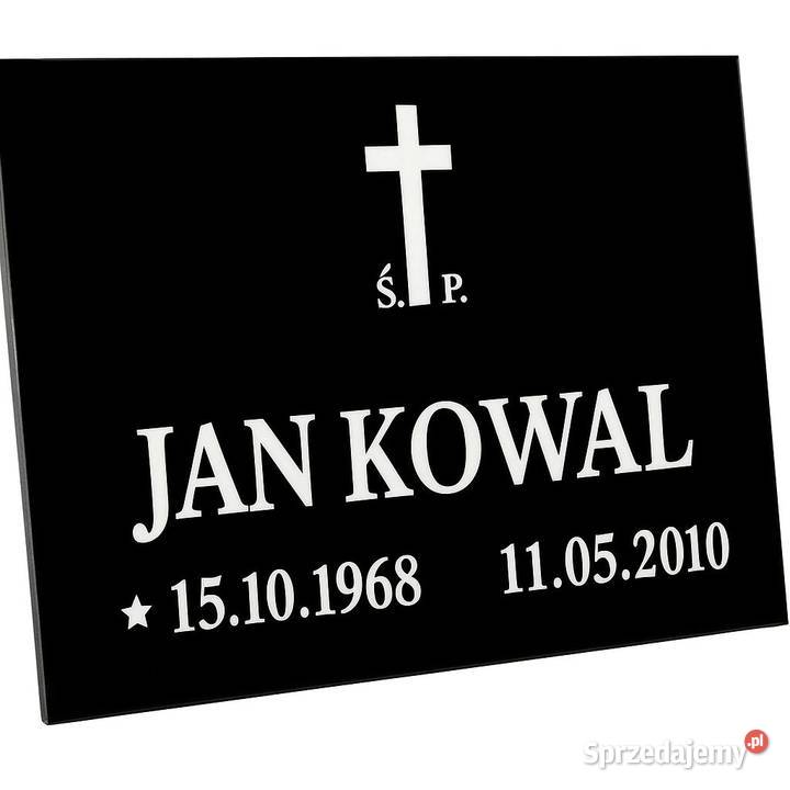 Tabliczka na grób książka tablica nagrobna