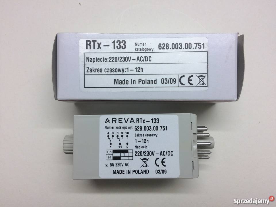 Przekaźnik Czasowy AREVA RTx133 1h12h Brzoza