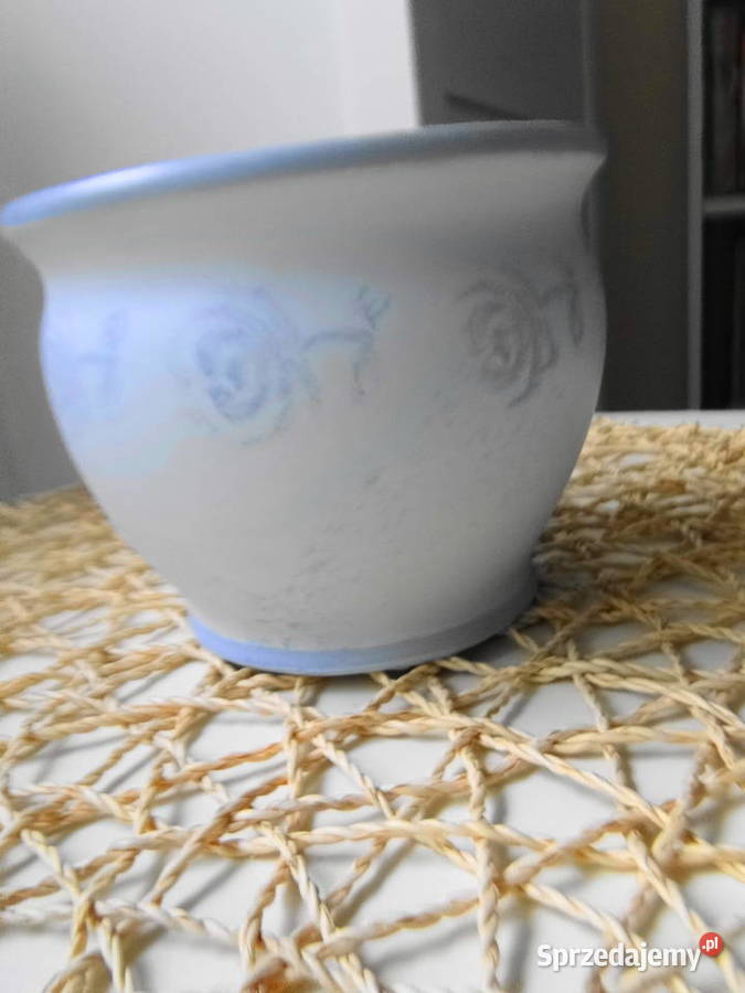 Nietuzinkowa osłonka na kwiatek ceramiczna Doniczki i osłonki