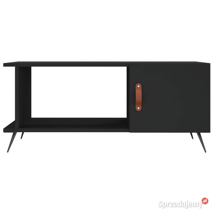 Stolik kawowy czarny 90x50x40 materiał mazowieckie