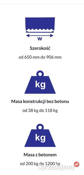 Obciążnik Balast Przeciwaga 600 Mocowanie Tuz Turek