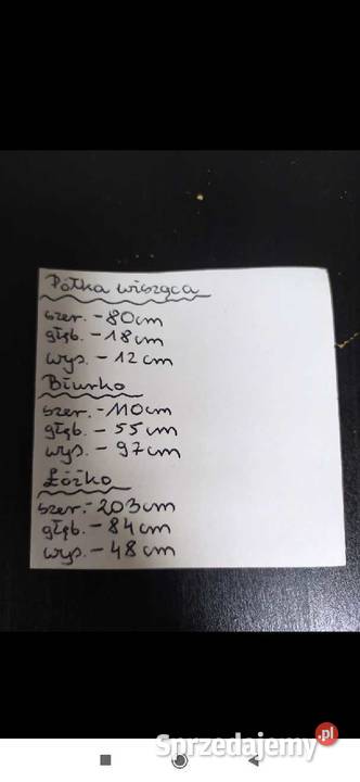 Meble Szafa regał komoda biurko łóżko Mława