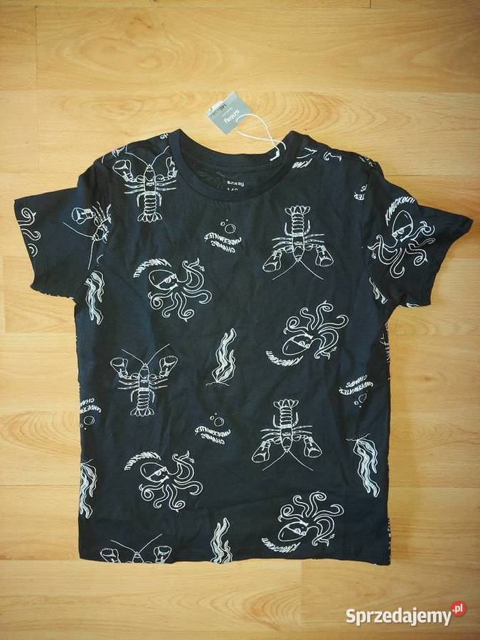Sinsay Tshirt koszulka ośmiornica homar rak Bluzki, koszulki i kaftaniki