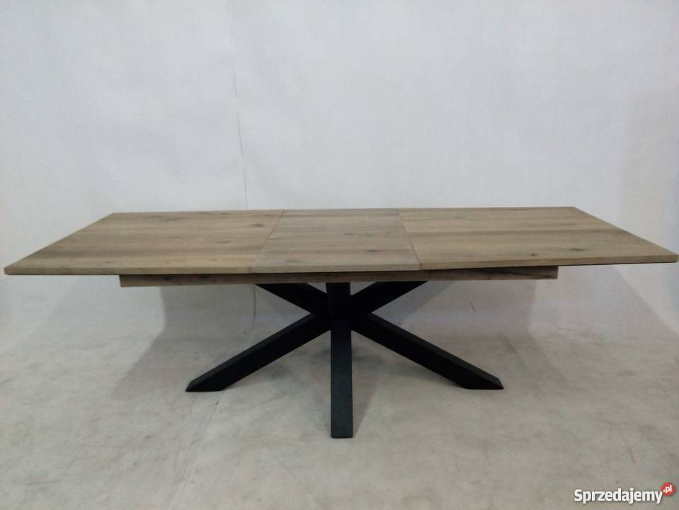 Designerskie stół rozkładany na metalowej nodze Opole