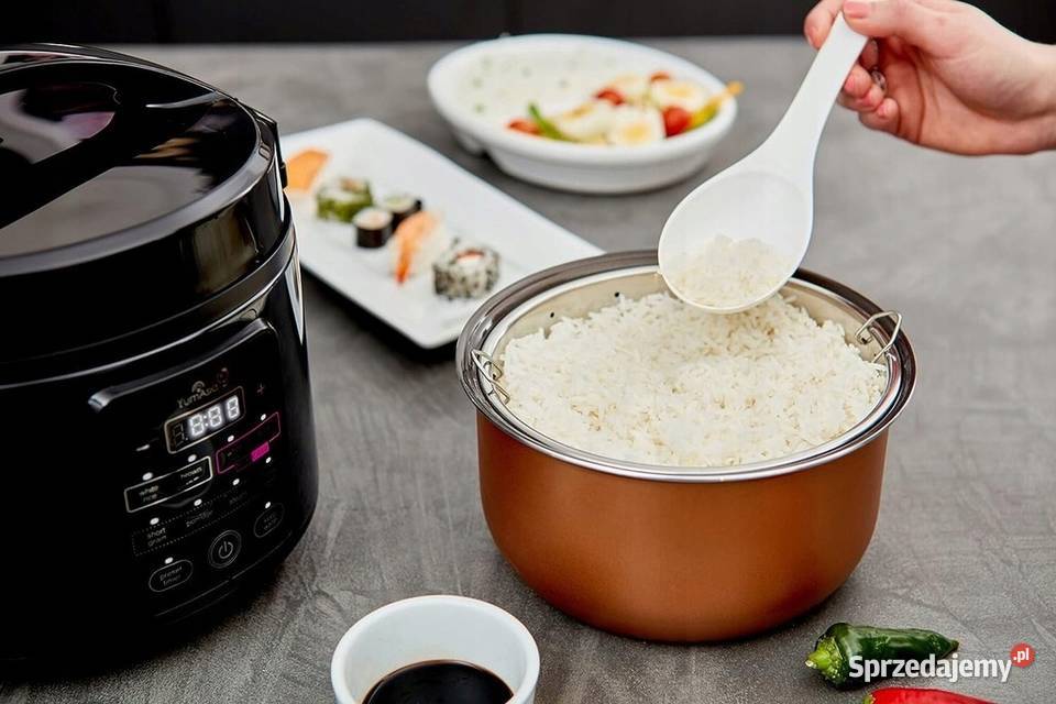RYŻOWAR KUMO YUMCARB 1L CERAMICZNY PAROWAR Myszyniec