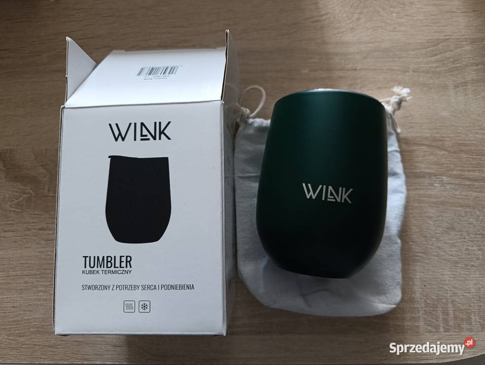 Kubek termiczny 350 ml ciemna zieleń Kwidzyn