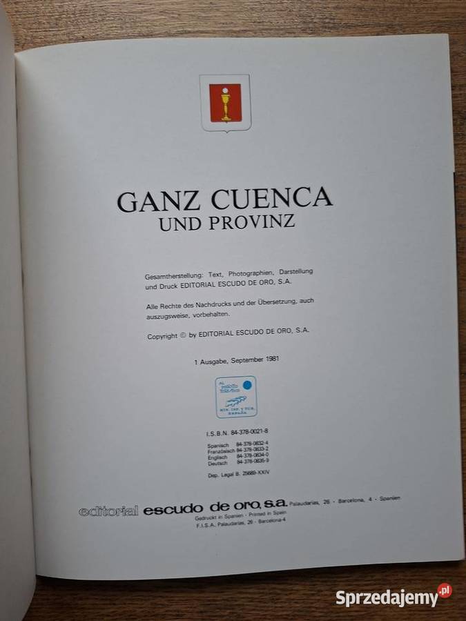 Hiszpania Spanien Ganz Cuenca j niemiecki ISBN 8437800218 Kultura i Rozrywka Kraków