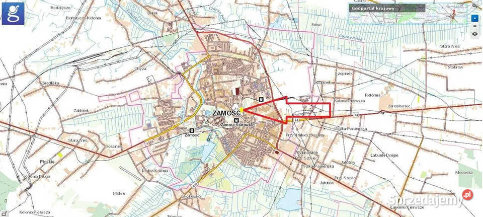 Sprzedam działka centrum Zamościa pow 3340m2 11 Zamość