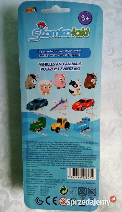 słomki ze dźwiękiem zwierzątka pojazdy epee Figurki Giżycko