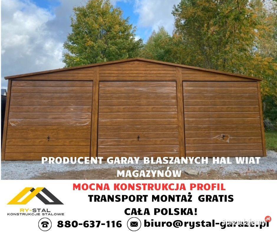 Garaż Drewnopodobny BlaszanyWiata Hala Magazyn Halinów sprzedam