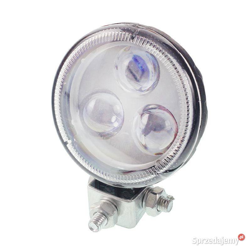 LAMPA ROBOCZA LEDOWA OKRĄGŁA 3 LED SOCZEWKA