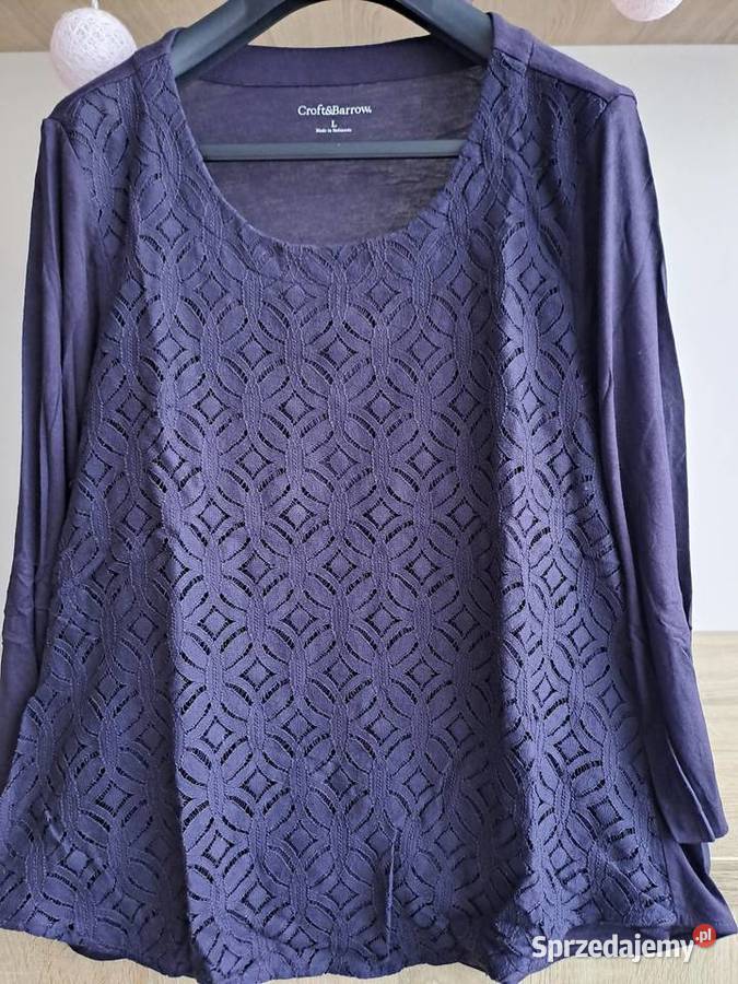 Bluzka fioletowa z koronką dolnośląskie Wrocław