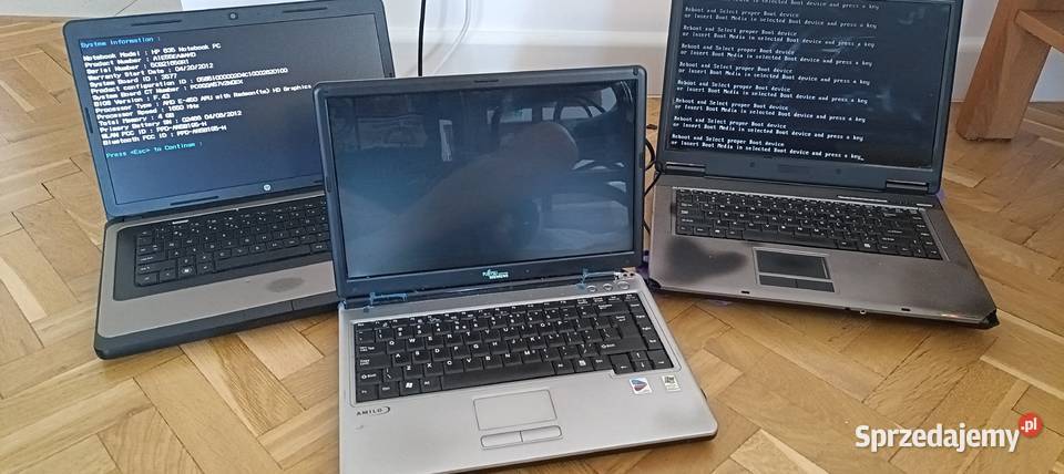 3x Starsze laptopy