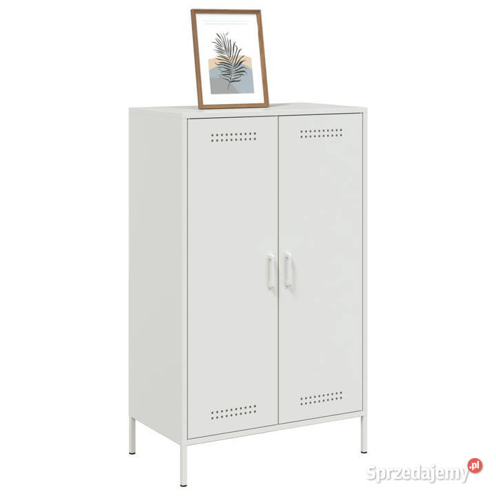 Szafka biała 68x39x113 stal WM842969 Warszawa