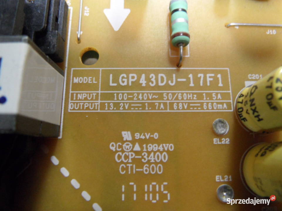 zasilacz telewizora LG 43LJ549V EAX67264001 15 Kielce