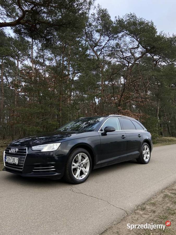 Audi A4 B9 20 190 koni Stronic Salon Polska Rok produkcji 2017 Motoryzacja Niechanowo