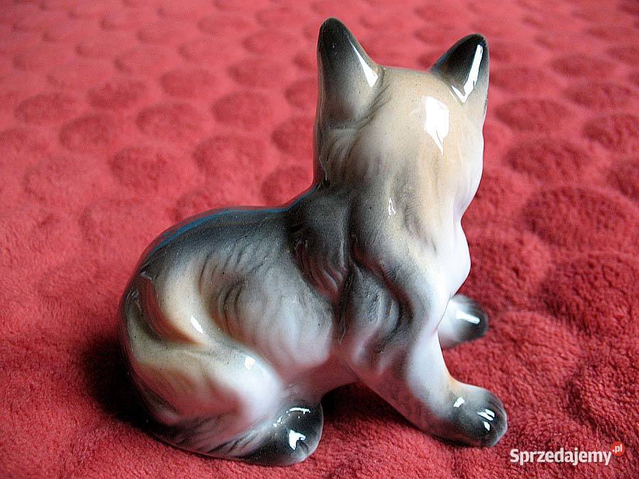 Kot mały uroczy kotek Figurka stara porcelana 9 Siedlce