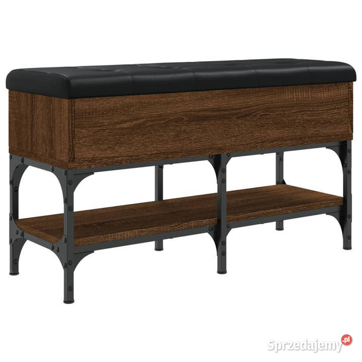 Ławka na buty brązowy dąb 82x32x45 WM835176 Warszawa