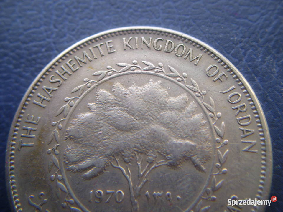 Stare monety 14 dinero 1970 Jordania Lesko
