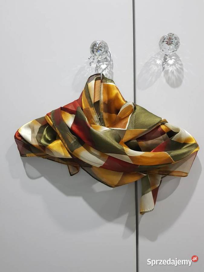 Długi lekki damski szal chusta w kratkę Dla kobiet Dąbrowa Górnicza